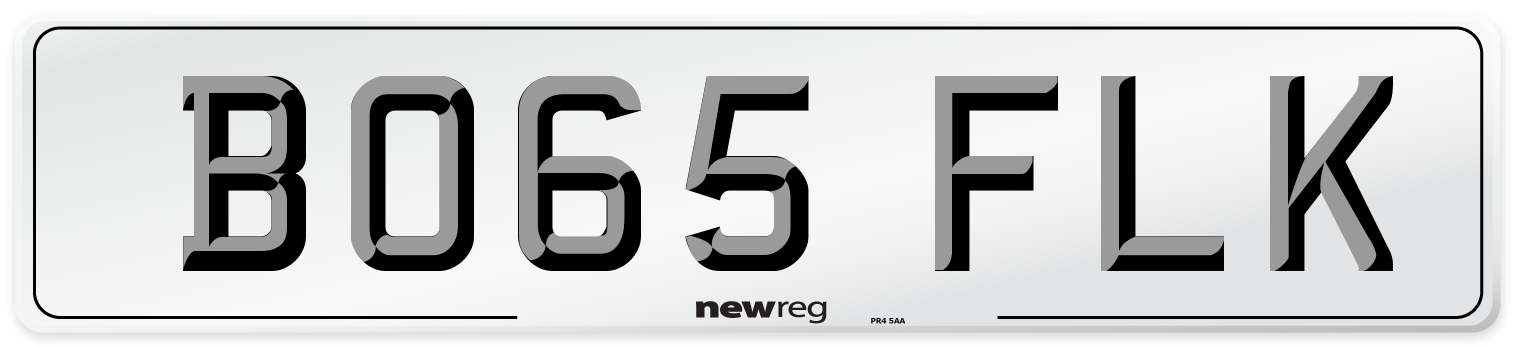 BO65 FLK Number Plate from New Reg
